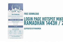 Template Login Hotspot Mikrotik Ramadhan